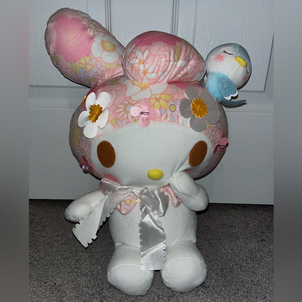 Sanrio My Melody Flower Bird Plush Japan Import NWOT